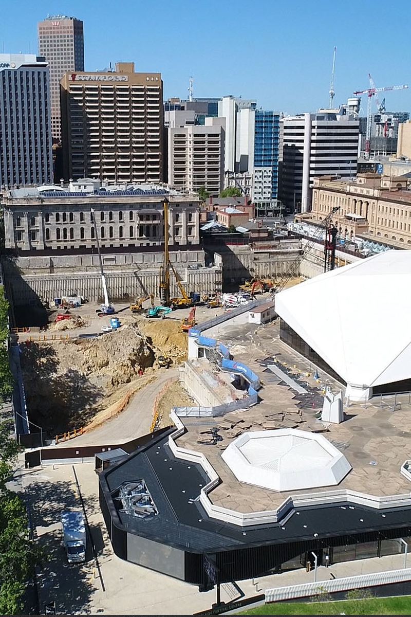Festival Tower construction site, Adelaide